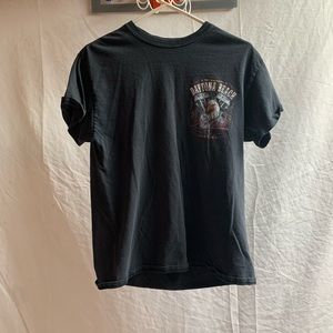 Bike Week 77th Annual 2018 Daytona Beach Florida Blue Motorcycle T Shirt Small